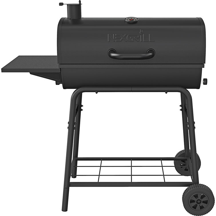 Nexgrill 29" Barrel Charcoal Grill with Side Shelf Wayfair
